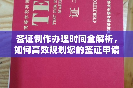 丘北签证制作办理时间全解析，如何高效规划您的签证申请流程