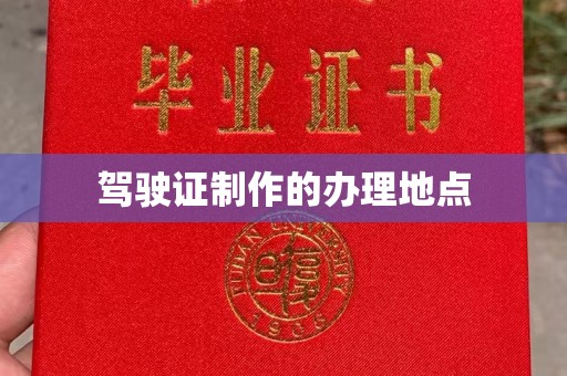 丘北驾驶证制作的办理地点
