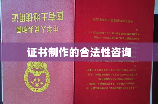 丘北证书制作的合法性咨询