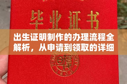 丘北出生证明制作的办理流程全解析，从申请到领取的详细指南