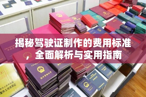 丘北揭秘驾驶证制作的费用标准，全面解析与实用指南