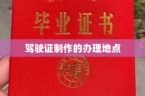 丘北驾驶证制作的办理地点