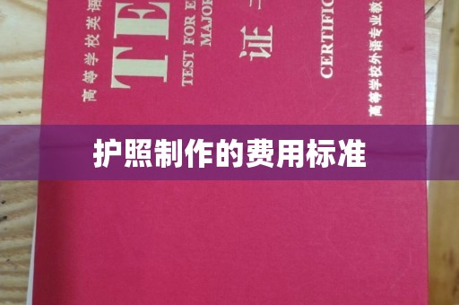 丘北护照制作的费用标准