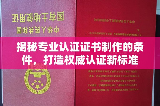 丘北揭秘专业认证证书制作的条件，打造权威认证新标准